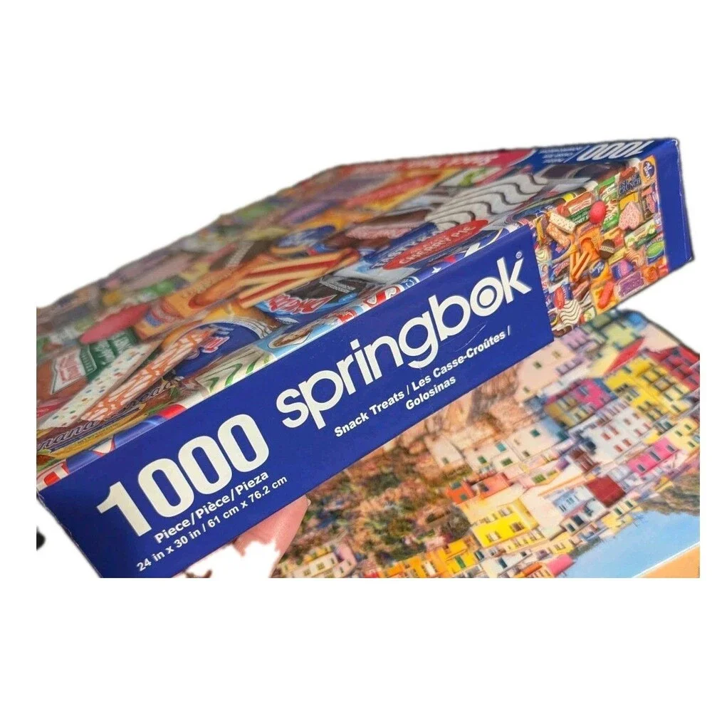 COMPLETE Springbok 1000 Piece Jigsaw Puzzle Snack Treats 2021